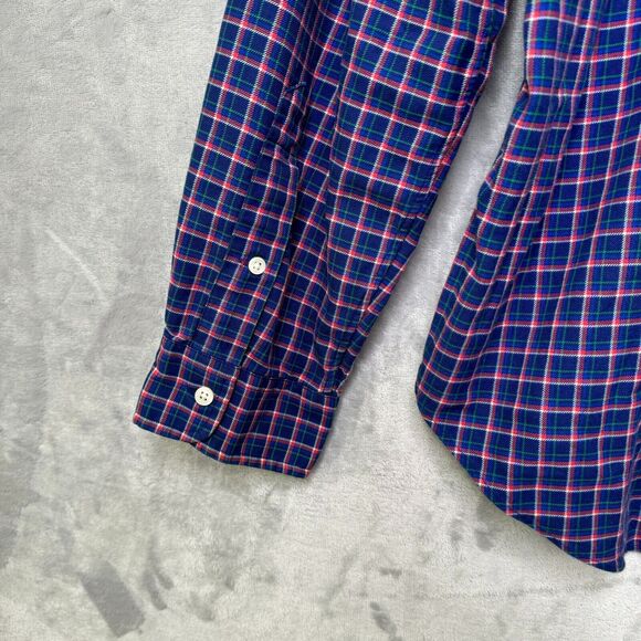 Ralph Lauren Classic Fit Shirt Mens XL Plaid Long Sleeve Cotton Oxford Preppy - Picture 6 of 13